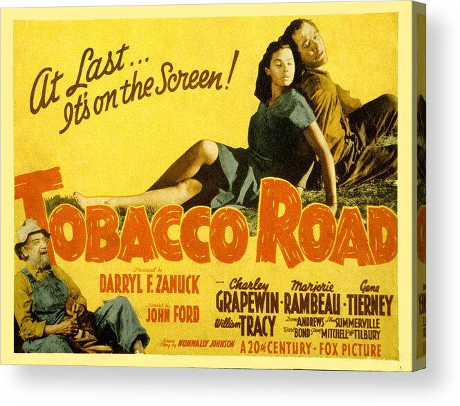 1940s Movies Acrylic Print featuring the photograph Tobacco Road, Charley Grapewin, Aka by Everett