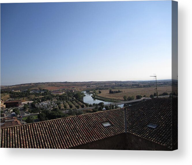 Toledo Acrylic Print featuring the photograph Toledo at Sunset by John Shiron