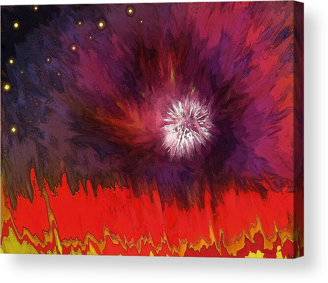 Abstract Acrylic Print featuring the digital art Transition Six by Ian MacDonald