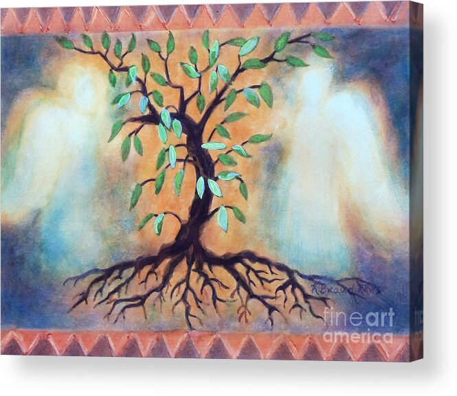 Paintings Acrylic Print featuring the painting Tree of Life by Kathy Braud