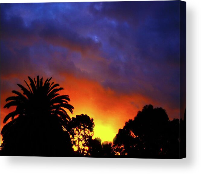 Sunset Acrylic Print featuring the photograph Tropic Fire by Mark Blauhoefer