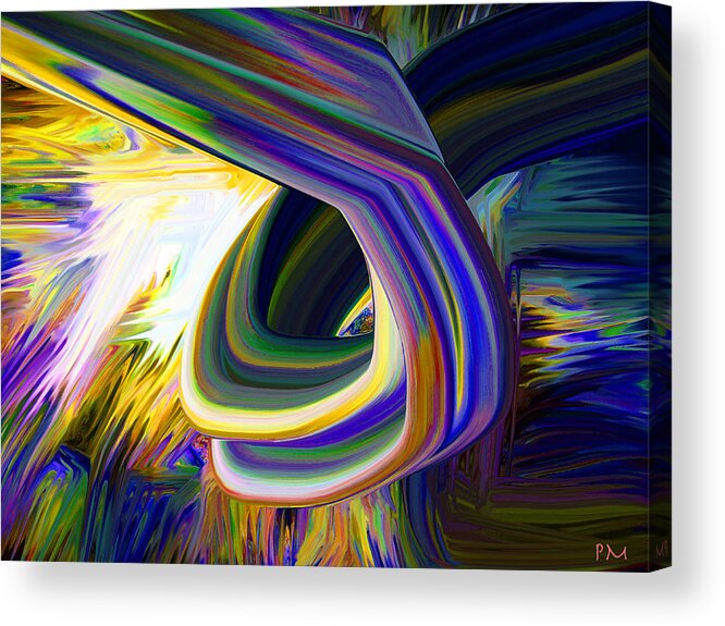  Original Contemporary Acrylic Print featuring the digital art Turn Here by Phillip Mossbarger