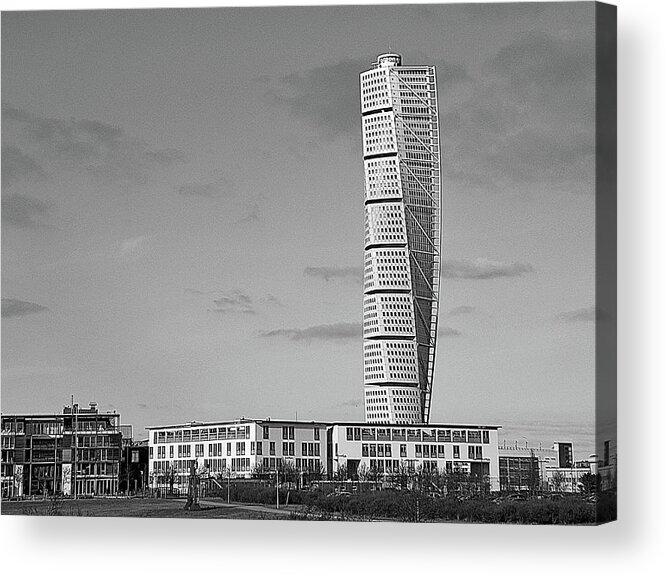 Sweden Acrylic Print featuring the photograph Turning Torso Malmo4 by Mirna Balkic