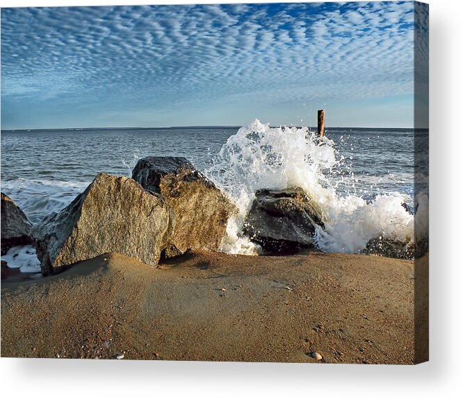 Beach Acrylic Print featuring the photograph Tybee Island Beach by Steven Michael