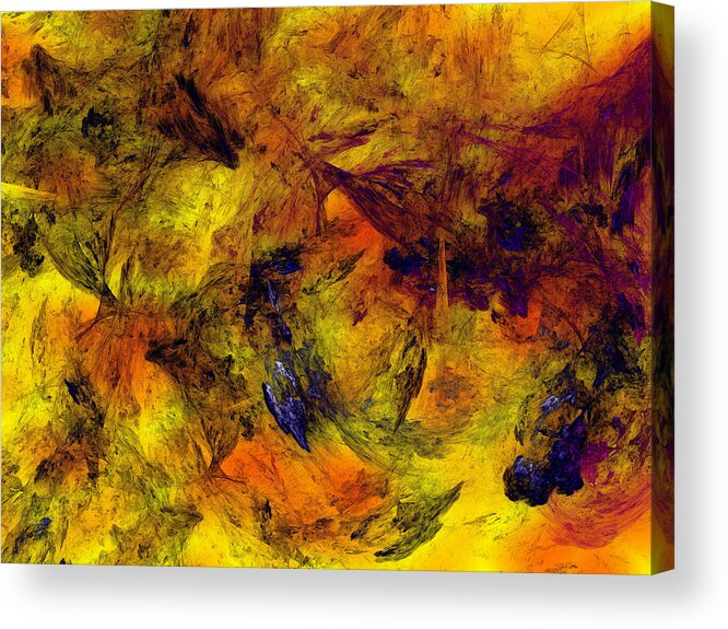 Art Acrylic Print featuring the digital art Under the Skin by Jeff Iverson