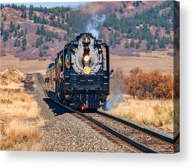 Locomotive Acrylic Print featuring the photograph Union Pacific 844 by Alana Thrower