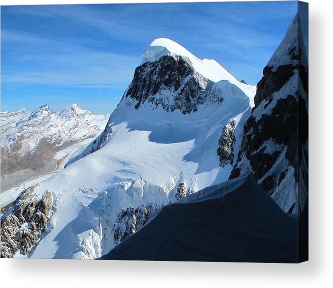 Zermatt Acrylic Print featuring the photograph Up and close matterhorn by Sue Morris