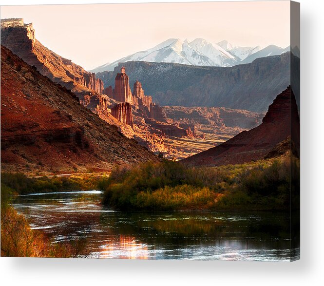 Geology Acrylic Print featuring the photograph Utah Colorado River Spires by Marilyn Hunt