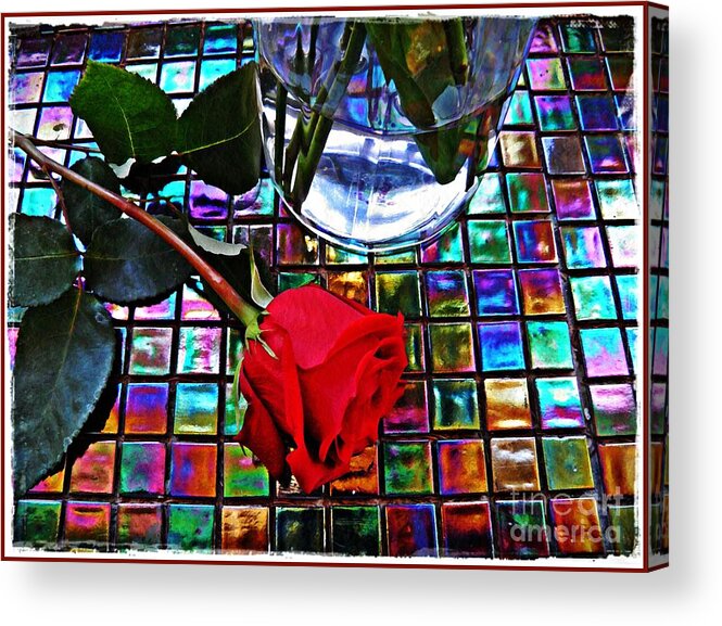 Rose Acrylic Print featuring the photograph Valentine's Day by Sarah Loft
