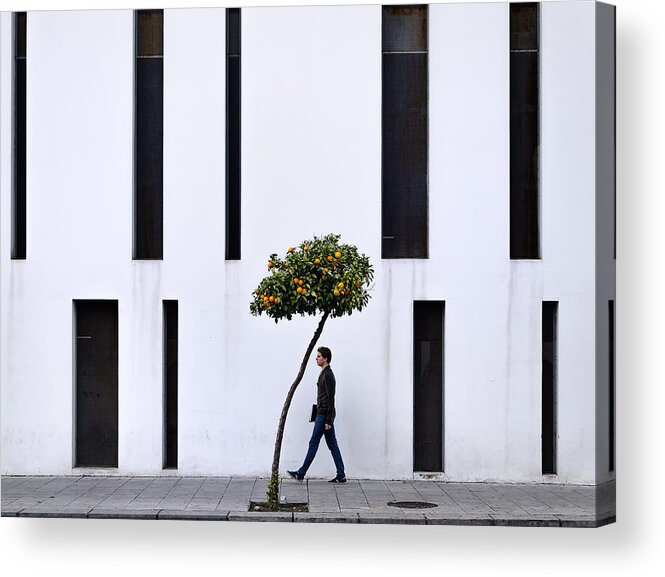 Street Acrylic Print featuring the photograph Vertical Breaking by Andres Gamiz
