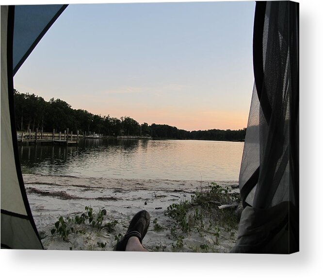 Richmond Acrylic Print featuring the photograph View from a Tent by Digital Art Cafe
