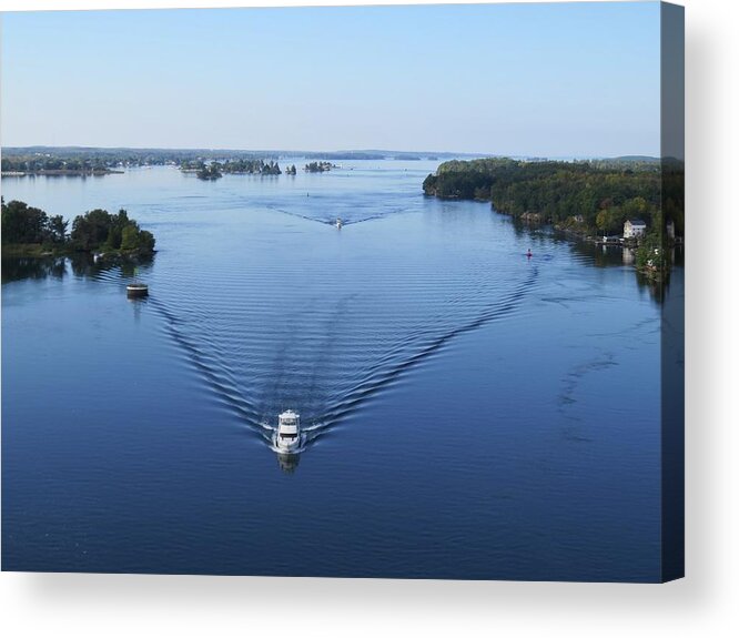  Acrylic Print featuring the photograph View from the Bridge by Dennis McCarthy