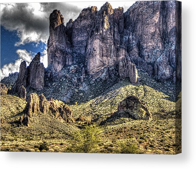 Arizona Acrylic Print featuring the photograph View from Treasure Loop Trail by Roger Passman