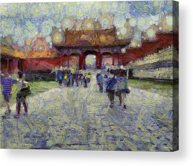 China Acrylic Print featuring the photograph Walking around the Forbidden City by Ashish Agarwal