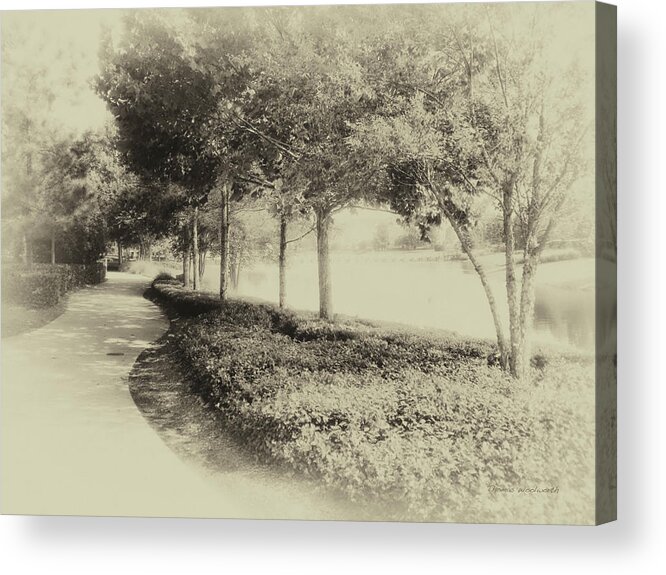 Castle Acrylic Print featuring the photograph Walking At Old Key West Resort WDW in Heirloom 02 MP by Thomas Woolworth