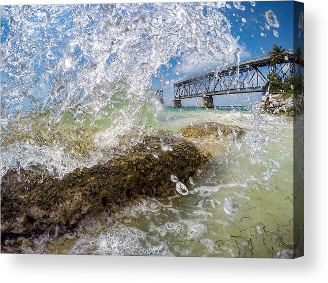 Water Acrylic Print featuring the photograph Water Under The Bridge by David Hart