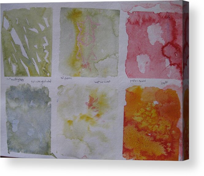  Acrylic Print featuring the painting Watercolour II two by AJ Brown