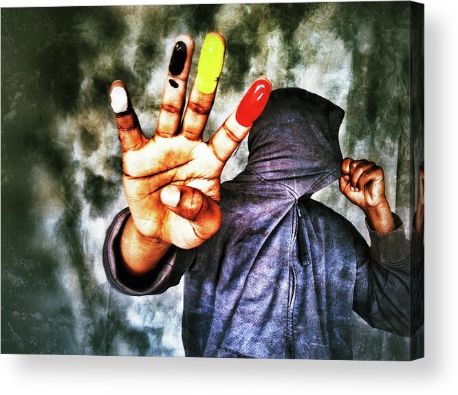 Hood Acrylic Print featuring the photograph We are one II by Al Harden