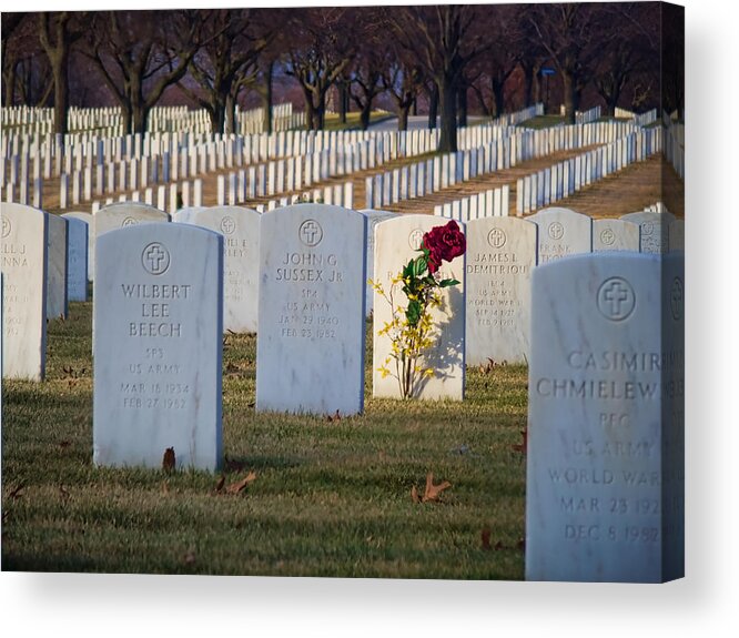 Cemetery Acrylic Print featuring the photograph Well Tended by Kristine Hinrichs