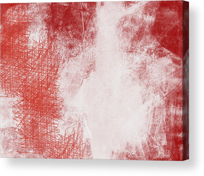 Red Acrylic Print featuring the painting Where It Takes You- Abstract Art By Linda Woods by Linda Woods