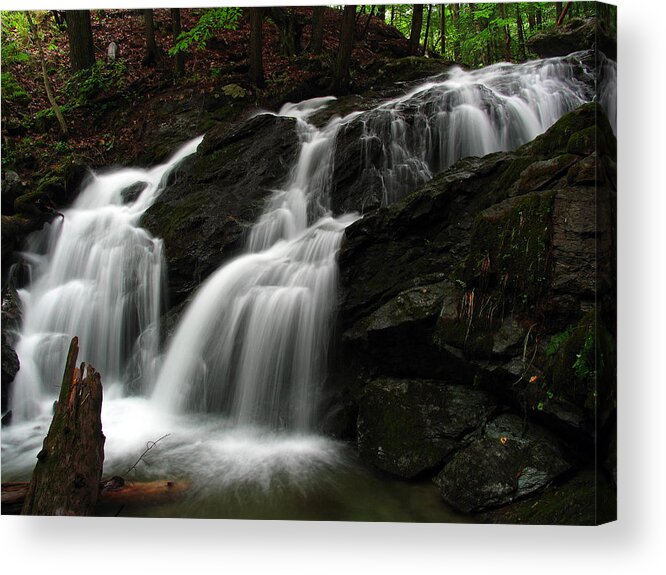 Waterfall Acrylic Print featuring the photograph White Mountains Waterfall by Juergen Roth