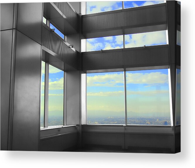 Windows Acrylic Print featuring the photograph Windows to Tokyo by Roberto Alamino