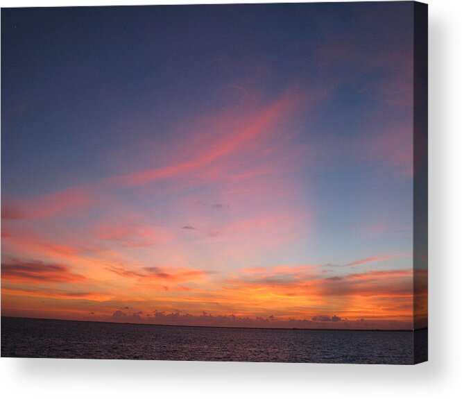 Fire In The Sky Acrylic Print featuring the photograph Winter in Paradise by Brenda Berdnik