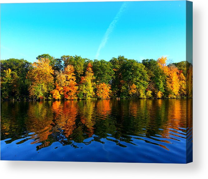 Wisconsin River Acrylic Print featuring the photograph Wisconsin River Colors by Brook Burling