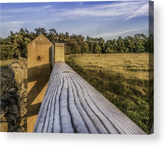 Countryside Acrylic Print featuring the photograph Wooden Gate by Nick Bywater