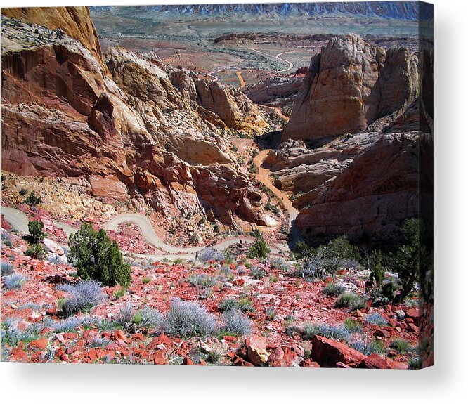 Burr Trail Acrylic Print featuring the photograph Burr Trail Utah #1 by Dean Ginther