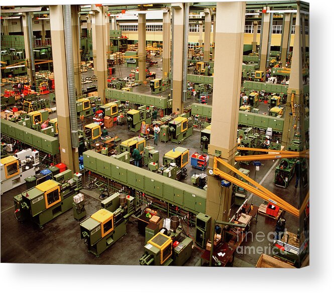 Industry Acrylic Print featuring the photograph Factory Assembly #1 by Maximilian Stock Ltd/science Photo Library