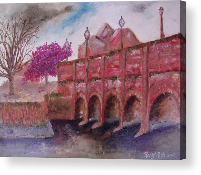 Stratford Upon Avon Acrylic Print featuring the painting Stratford upon Avon by Roxy Rich