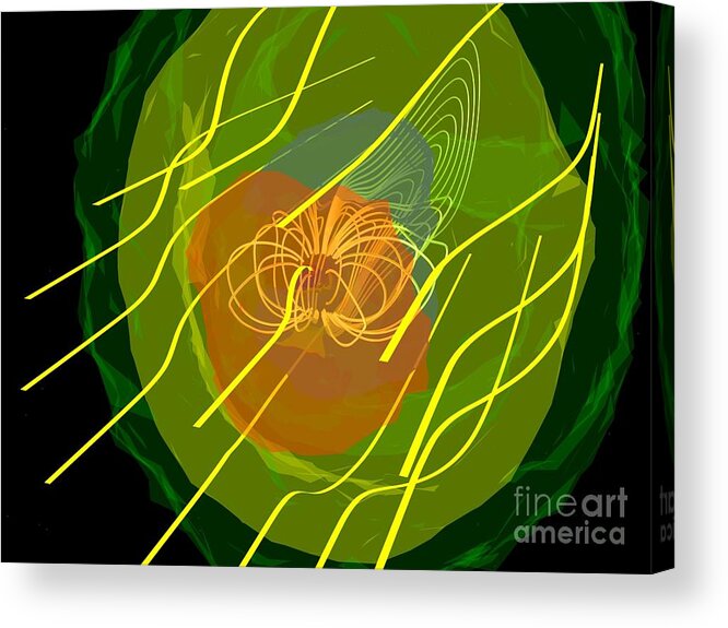 Art Acrylic Print featuring the photograph Earth's Magnetic Field #2 by Nasa/science Photo Library
