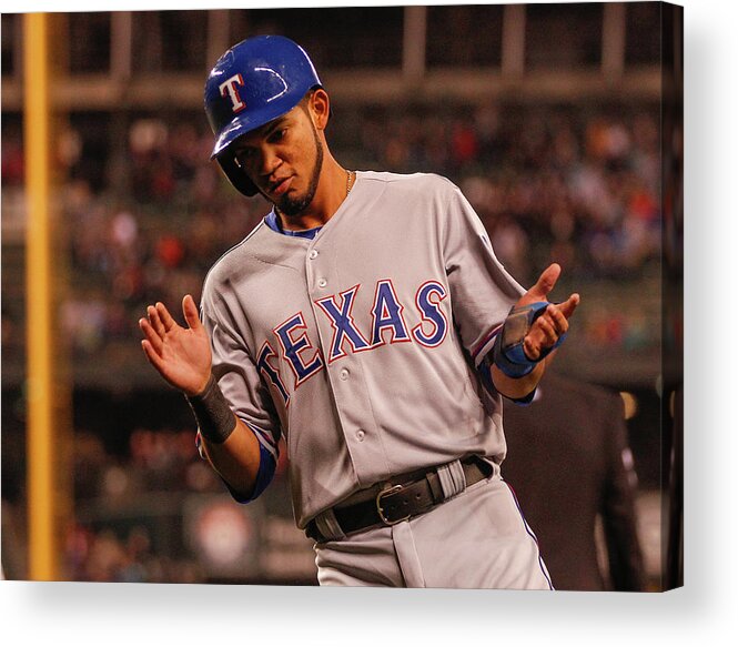 Ninth Inning Acrylic Print featuring the photograph Texas Rangers V Seattle Mariners by Otto Greule Jr