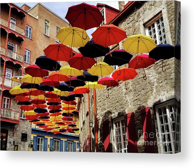 Quebec Acrylic Print featuring the photograph A Walk Through Color by Elizabeth M