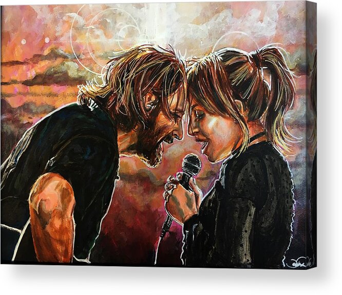 A Star Is Born Acrylic Print featuring the painting Always Remember Us This Way by Joel Tesch