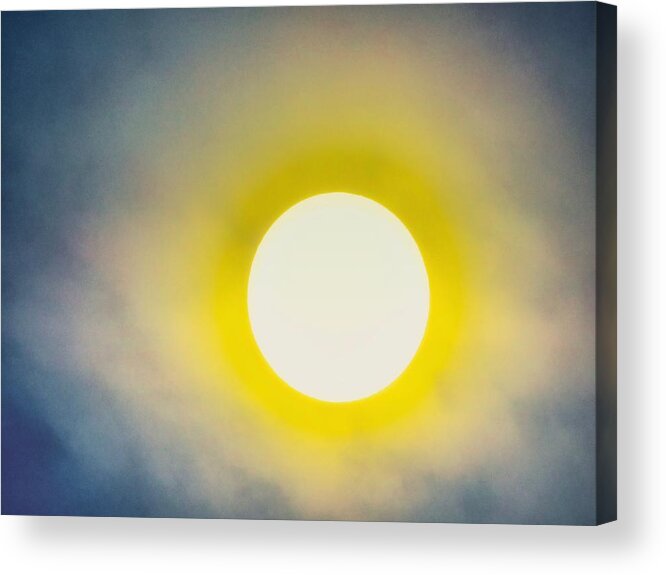 Affordable Acrylic Print featuring the photograph Aquarius Full Moon Post-Eclipse by Judy Kennedy
