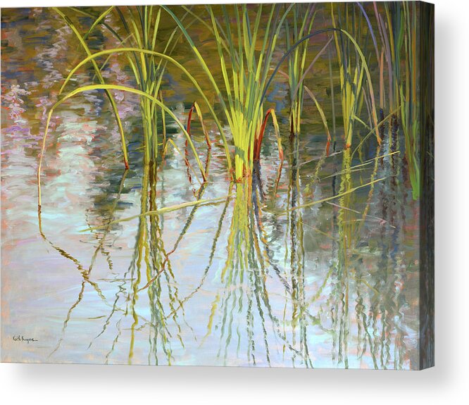 Impressionism Acrylic Print featuring the painting Arabesque by Keith Burgess