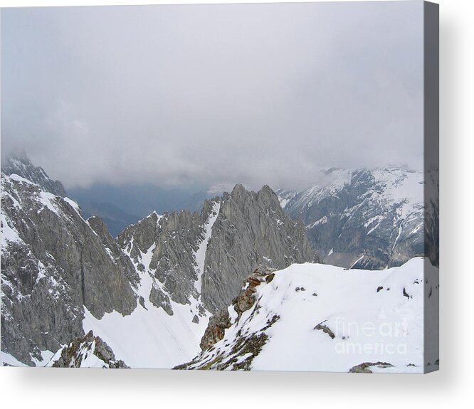 Mountains Acrylic Print featuring the photograph Atop the Alps by Ann Horn