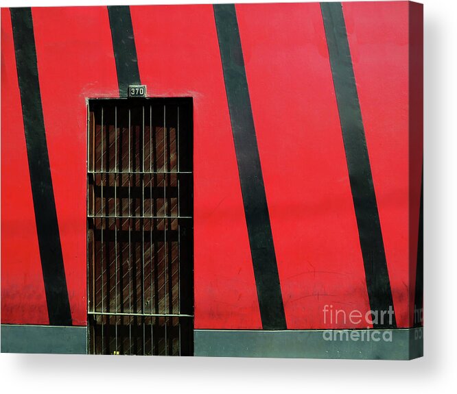 Door Acrylic Print featuring the photograph Bars and Stripes by Rick Locke - Out of the Corner of My Eye