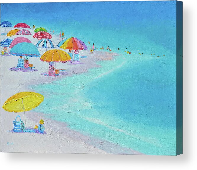 Beach Acrylic Print featuring the painting Beach Color by Jan Matson