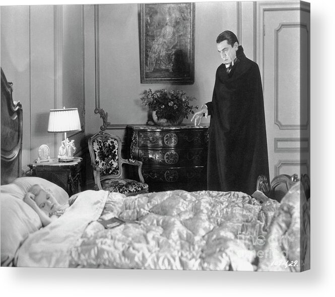 People Acrylic Print featuring the photograph Bela Lugosi In The 1931 Film Dracula by Bettmann