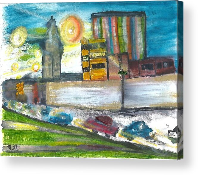 Beverly Hills Acrylic Print featuring the photograph Beverly Hills by Megan Ford-Miller