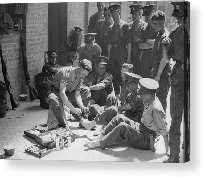 Ramsgate Acrylic Print featuring the photograph Blister Parade by Fox Photos