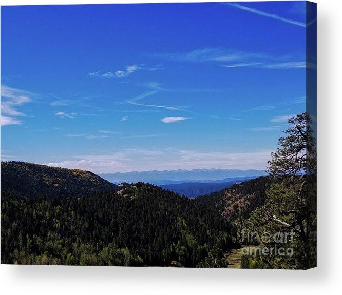 Colorado Acrylic Print featuring the photograph Blue Layers by Elizabeth M