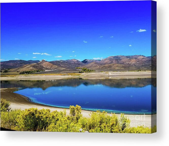 Colorado Acrylic Print featuring the photograph Blue Mesa Reservoir in Colorado by Elizabeth M