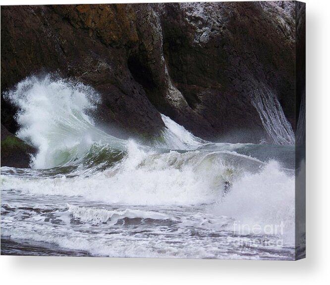 Ocean Acrylic Print featuring the photograph Breakers by Julie Rauscher