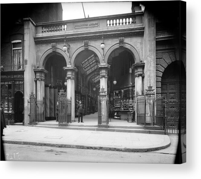 Arch Acrylic Print featuring the photograph Burlington Arcade by Topical Press Agency