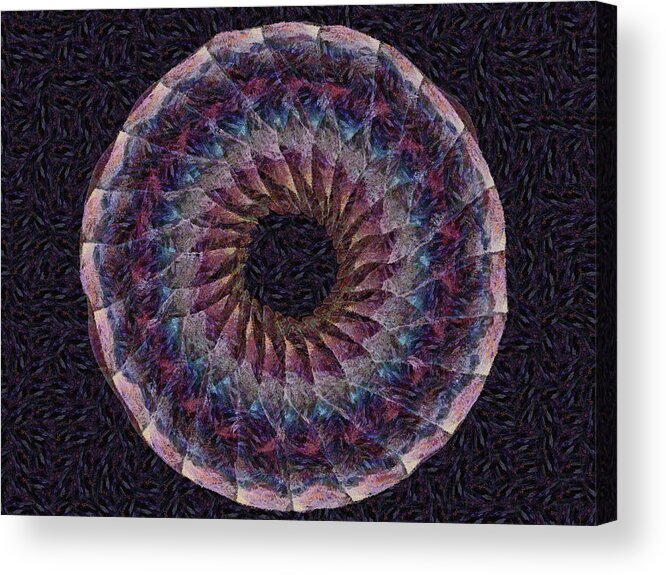 Fractal Acrylic Print featuring the digital art Chaos V by Bernie Sirelson