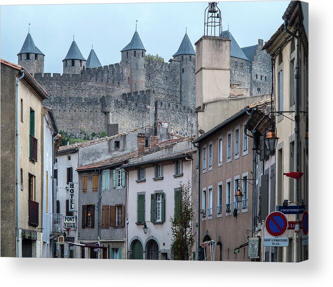 Built Structure Acrylic Print featuring the photograph City And The Old Medieval City In The by Izzet Keribar